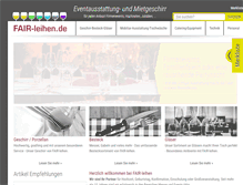 Tablet Screenshot of fair-leihen.de